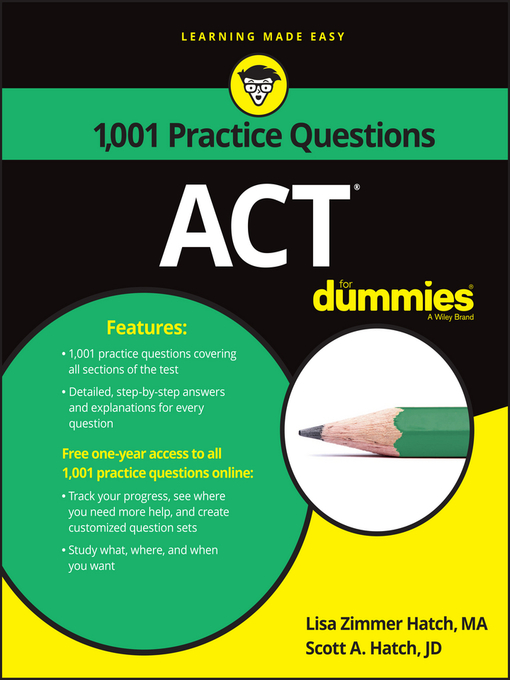 Title details for 1,001 ACT Practice Problems for Dummies by Lisa Zimmer Hatch - Available
